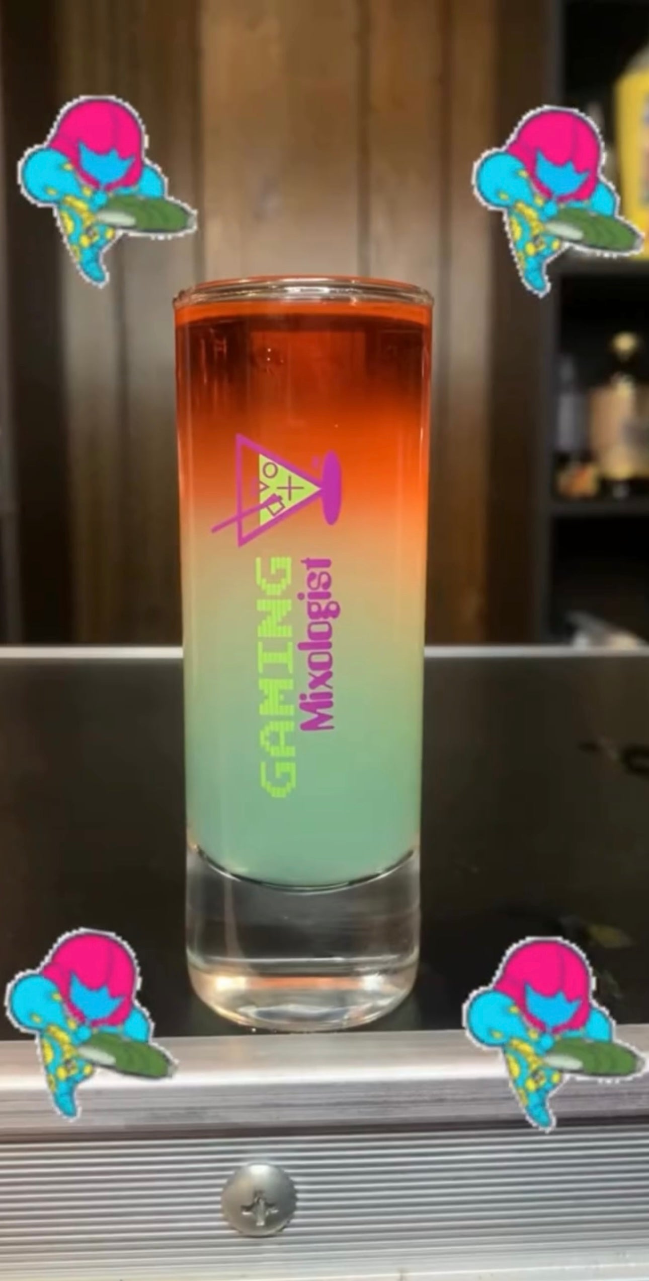 GAMING MIXOLOGIST SHOT GLASS